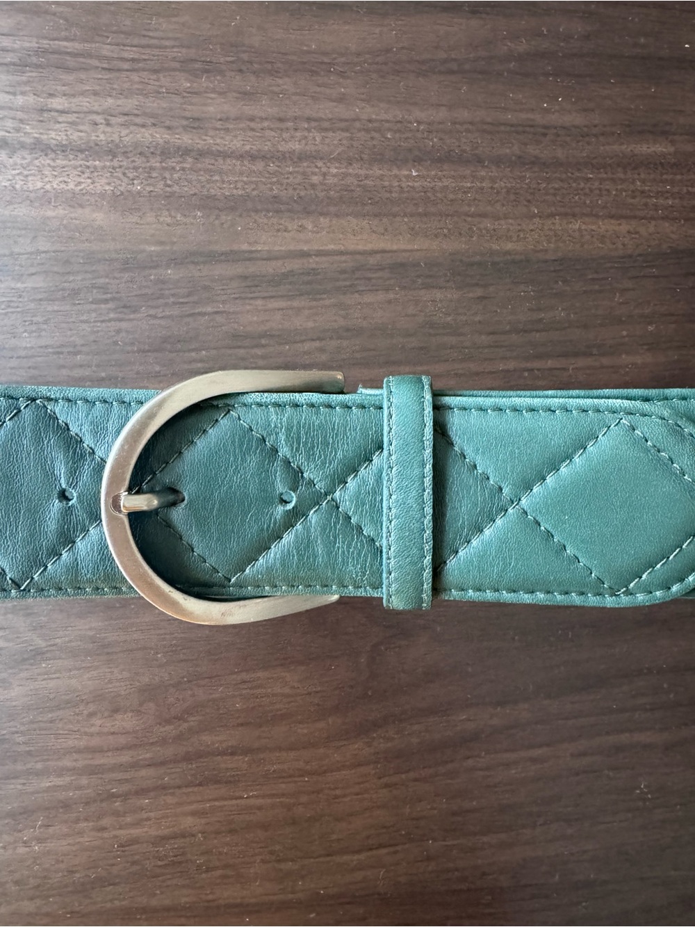 Tailored Sportsman Quilted Green Belt 2” Small - Picture 6 of 7